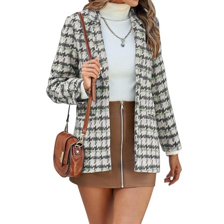 womens-long-sleeved-lapel-plaid-suit-jacket