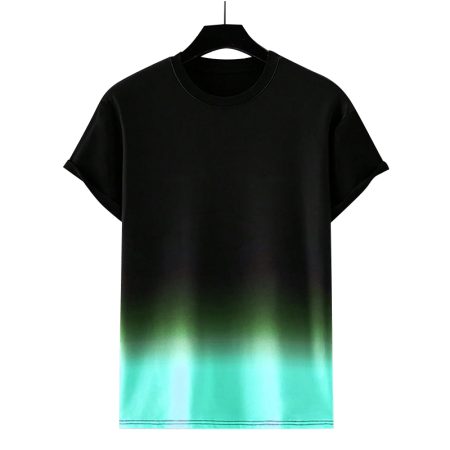 gradient-color-round-neck-short-sleeves