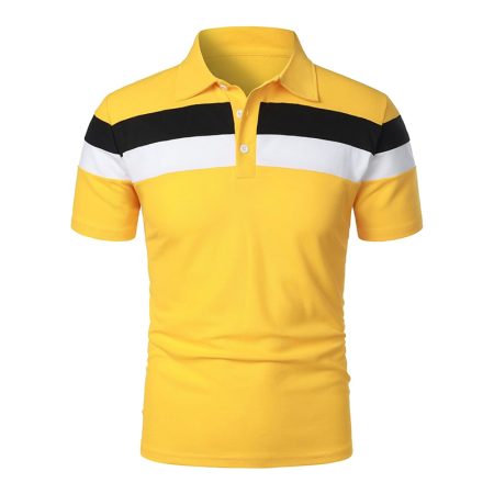 mens-color-blocking-fashionable-short-sleeves