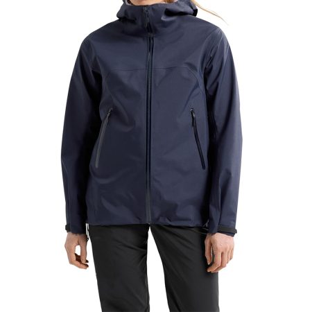 stand-collar-waterproof-drawstring-hem-jacket