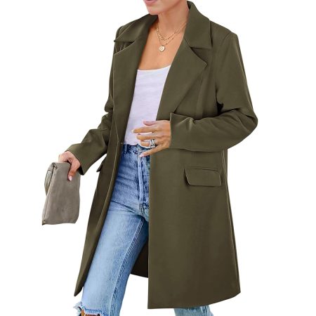 womens-solid-color-mid-length-suit-jacket