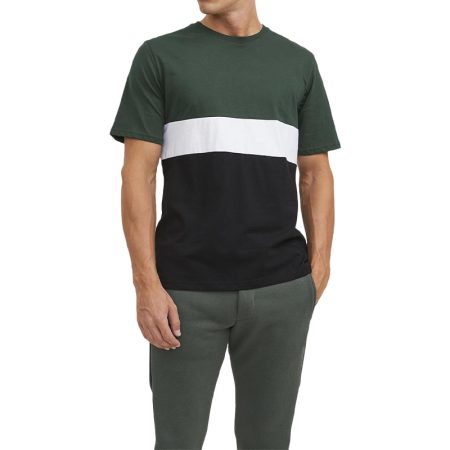 three-color-stitching-round-neck-short-sleeves