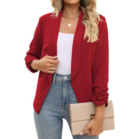 red-long-sleeved-womens-suit-jacket