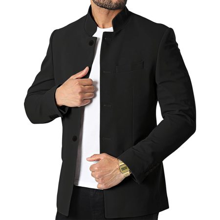 stand-collar-business-casual-suit-jacket