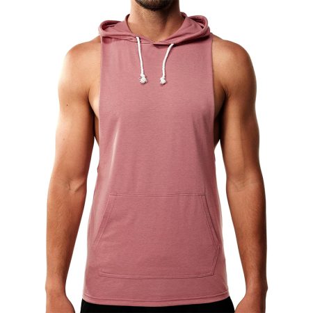 mens-fitness-sleeveless-hooded-vest
