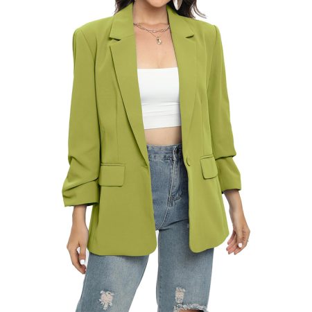 lemon-green-womens-casual-blazer