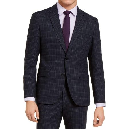 mens-slim-fit-plaid-suit-jacket