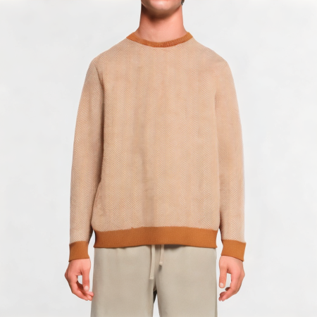 geometric-texture-round-neck-sweater