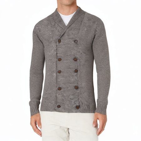 mens-double-breasted-knitted-cardigan-sweater