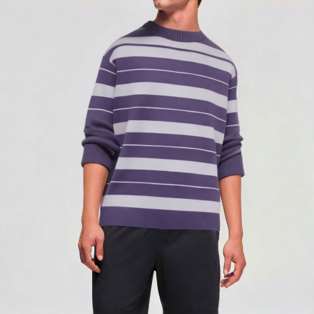 loose-contrast-striped-mens-sweater