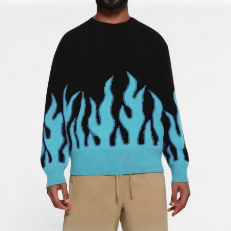 flame-jacquard-knitted-round-neck-mens-sweater