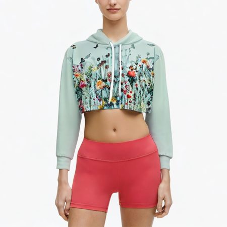 white-drawstring-printed-short-hoodie