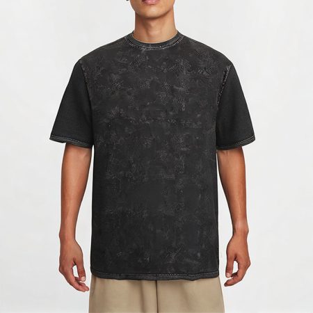 vintage-style-black-casual-crew-neck-short-sleeve-t-shirt