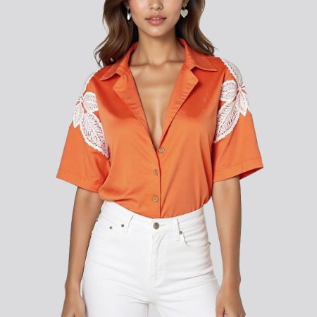 womens-button-down-fashion-short-sleeve-shirt