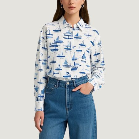 womens-retro-casual-printed-shirt