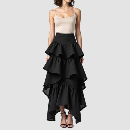 womens-layered-asymmetrical-midi-skirt