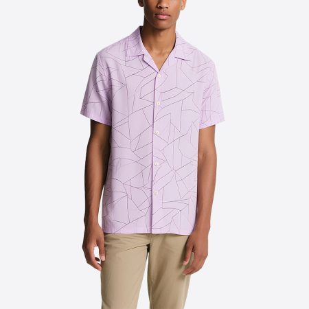 geometric-print-mens-casual-button-down-shirt