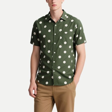 mens-retro-polka-dot-print-casual-button-down-shirt