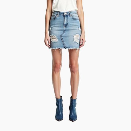 womens-copper-ripped-high-waist-short-length-denim-skirt