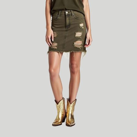 womens-copper-ripped-casual-short-length-denim-skirt