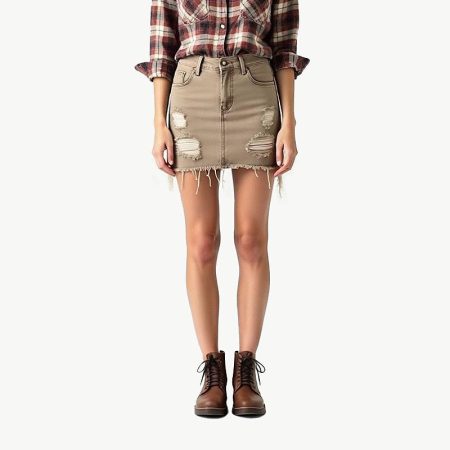 womens-classic-ripped-short-length-denim-skirt