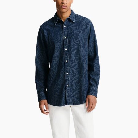 mens-patterned-long-sleeved-denim-shirt