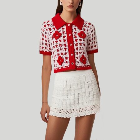 womens-knitted-short-sleeved-top-with-flower-decoration