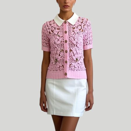 gentle-and-sweet-womens-pink-knitted-short-sleeved-top