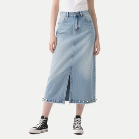 retro-denim-skirt-button-high-waist-skirt-ladies-slit-midi-jean-skirt