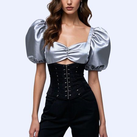 womens-classic-casual-ballon-sleeves-top