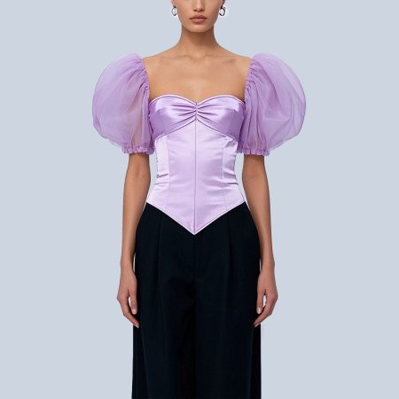 womens-summer-elegant-ballon-sleeves-top