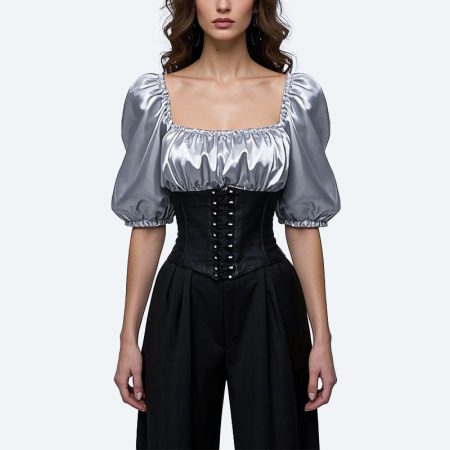 womens-retro-fashion-ballon-sleeves-top