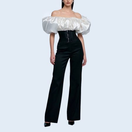 womens-elegant-fashion-ballon-sleeves-top