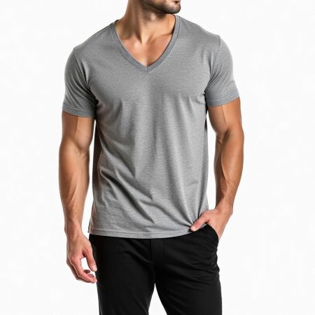 v-neck-short-sleeved-t-shirt-casual-temperament-men