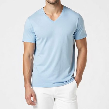 classic-mens-v-neck-short-sleeved-t-shirt