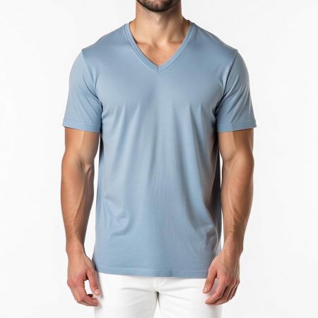 mens-solid-color-v-neck-t-shirt-basic-simplicity