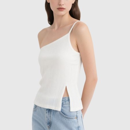 lightweight-solid-color-womens-one-shoulder-top