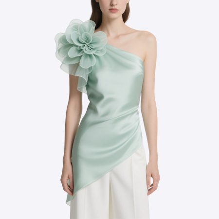 floral-elegant-womens-one-shoulder-top