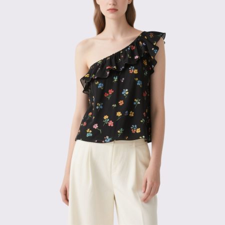 womens-printed-fashionable-one-shoulder-top