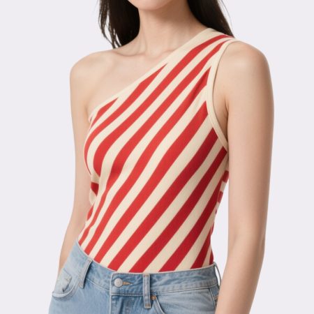 womens-striped-sports-one-shoulder-top