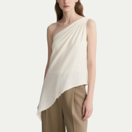 womens-solid-color-comfortable-one-shoulder-top