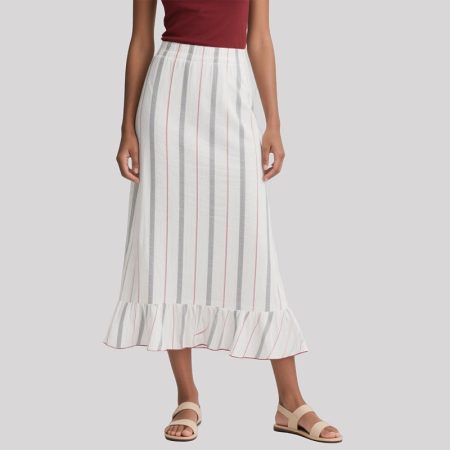 striped-ruffled-womens-maxi-skirts