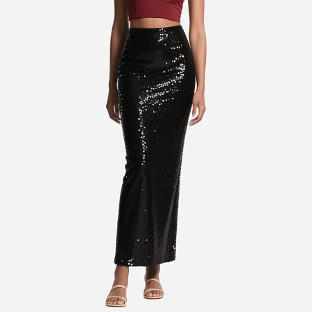 womens-high-waist-sequined-maxi-skirts