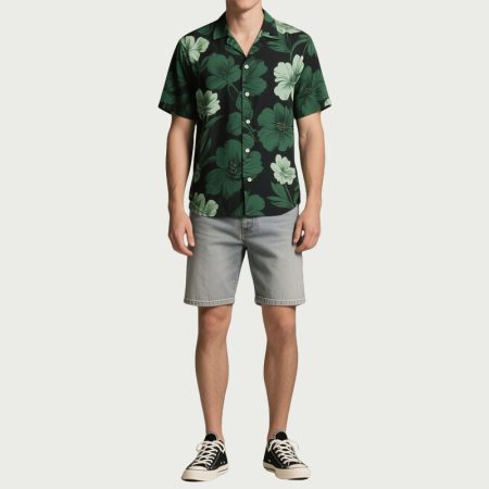 mens-breathable-top-printed-short-sleeved-shirt