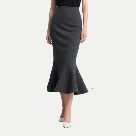 mid-length-high-waisted-skirt-elastic-tight-fitting-sexy-fishtail-skirt