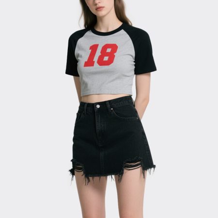 fashionable-womens-denim-mini-skirt-with-raw-hem