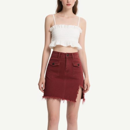 womens-casual-high-waist-slit-denim-mini-skirt