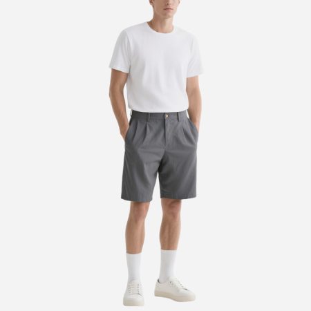 trendy-design-mens-gray-twill-shorts
