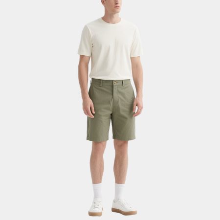summer-trend-mens-olive-green-twill-shorts