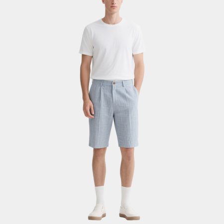light-blue-summer-mens-twill-shorts